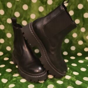 ASH BLACK LEATHER CHELSEA BOOTS